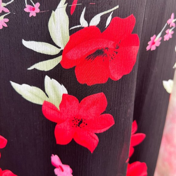 πStudio One Georgette Fabric Floral Sleeveless Midi Dress - Picture 4 of 15